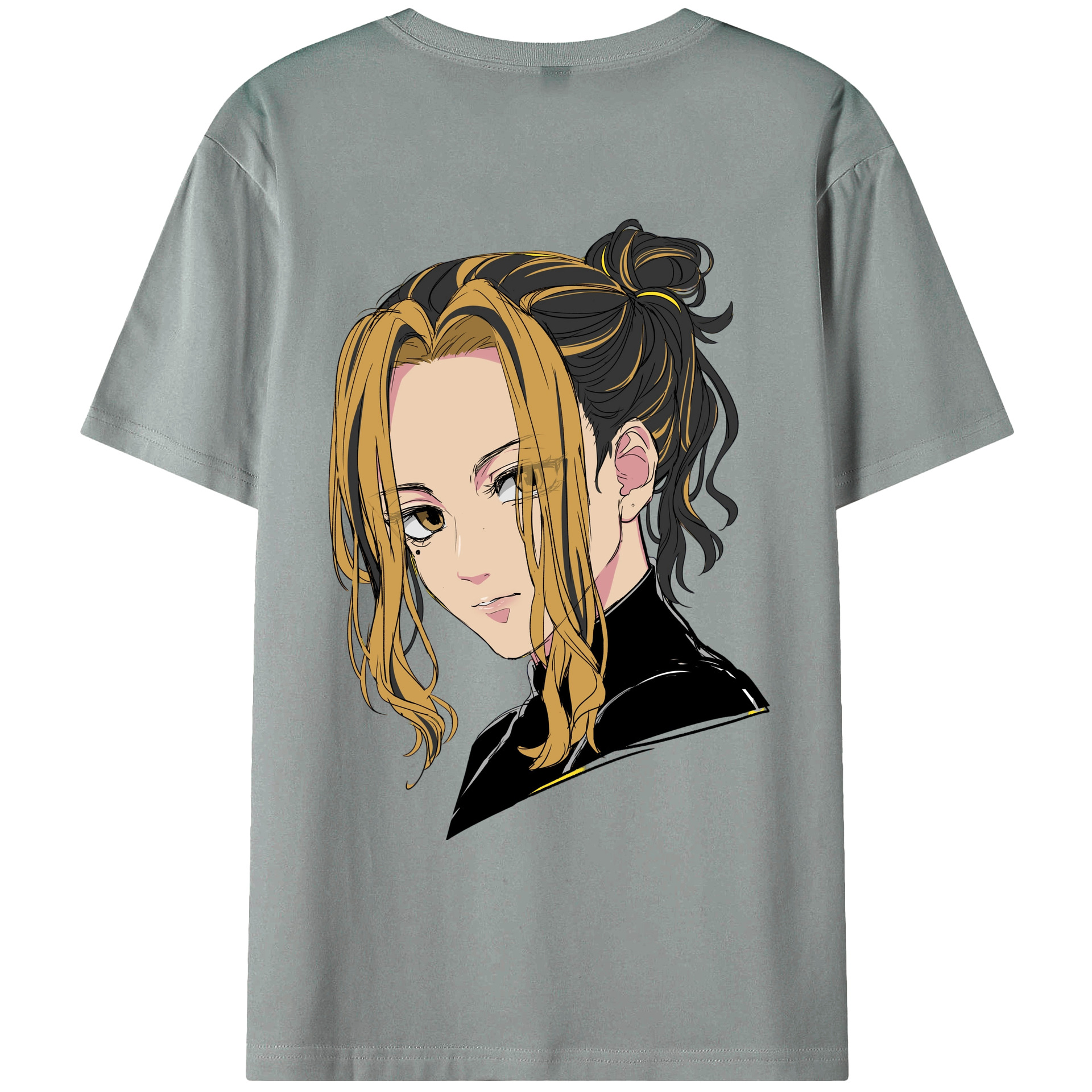 （画像用） 東京リベンジャーズ Tokyo Revengers 綿100％ メンズ半袖Tシャツ（バックプリント） 通気性